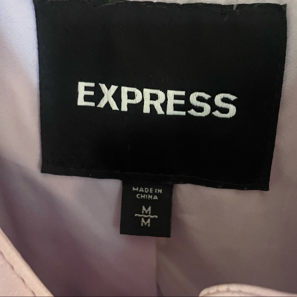 *SOLD* Express Lilac Faux Leather Jacket - Picture 6 of 7